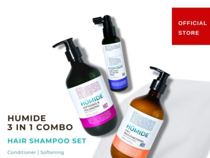 HUMIDE 3 in 1 Combo Hair Shampoo Set | Anti Hair Loss, Dandruff & Softening Shampoo